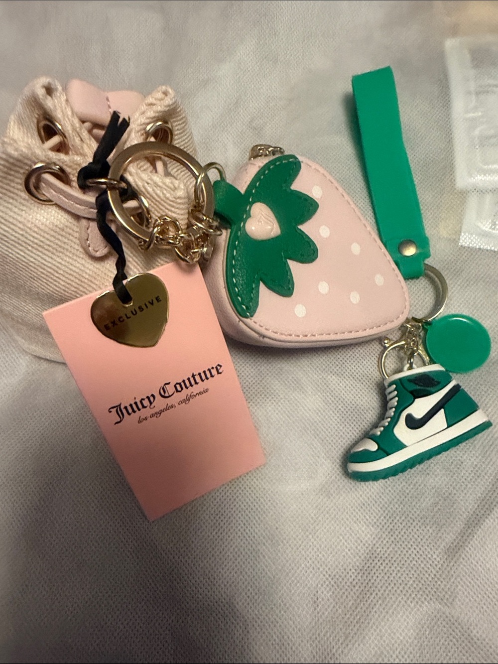Juicy Couture Bundle Charm Keychains